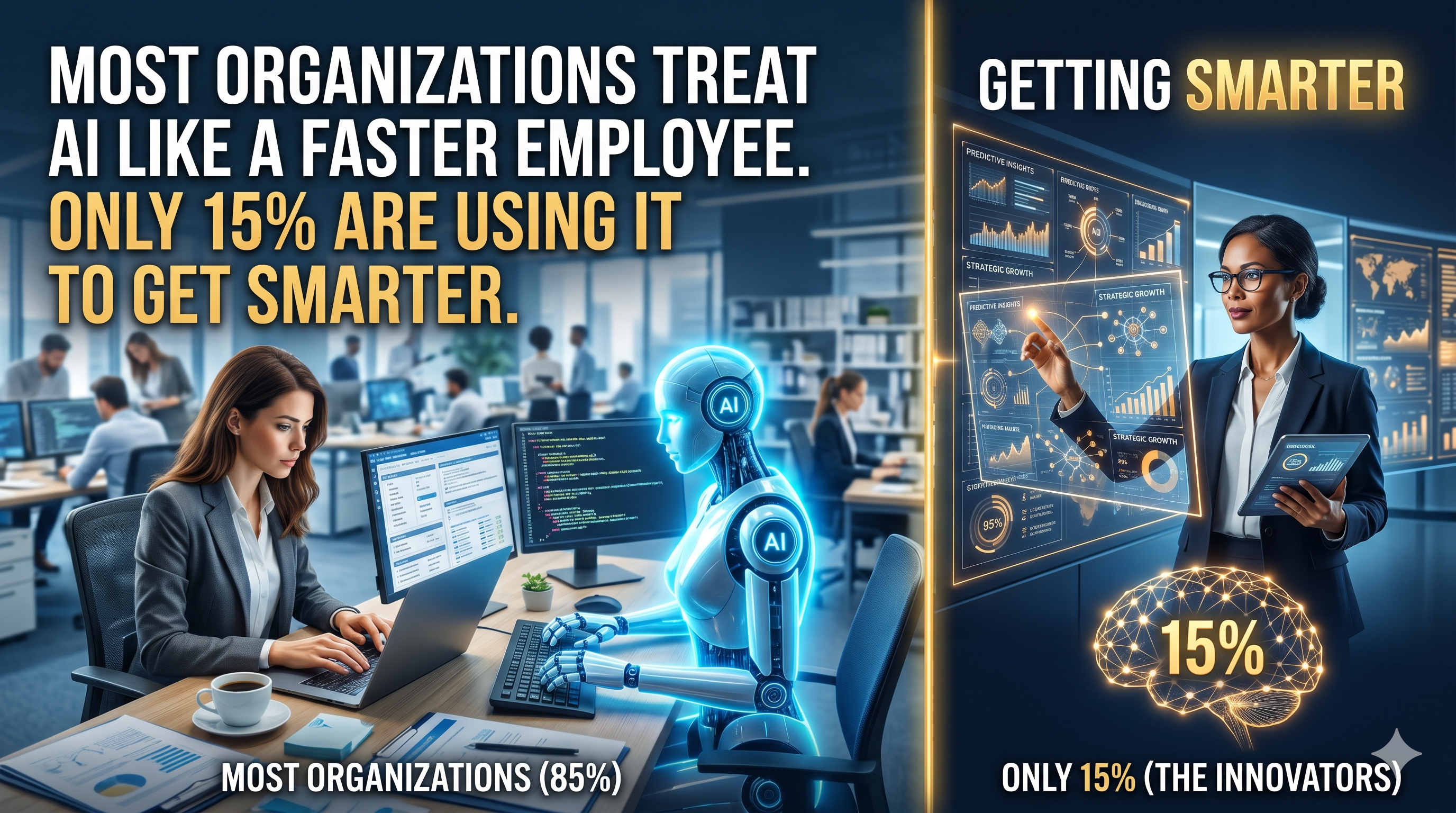 Sam Meske blog post: Most Organizations Treat AI Like a Faster Employee. That's Why Their Results Are Disappointing.